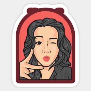 My sensational face Sticker